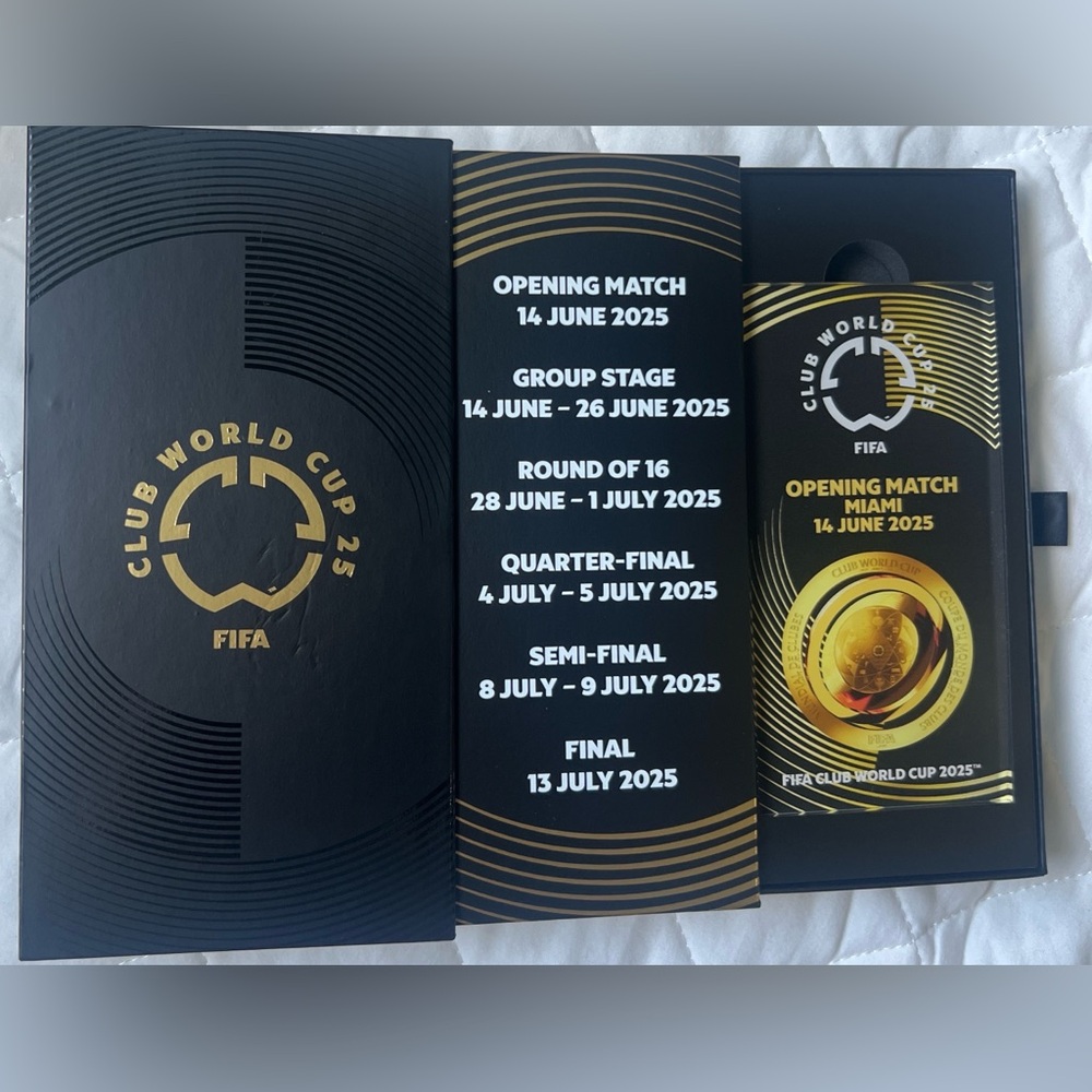 FIFA Club World Cup 2025 VIP Opening Match Miami Pass w/ Case
